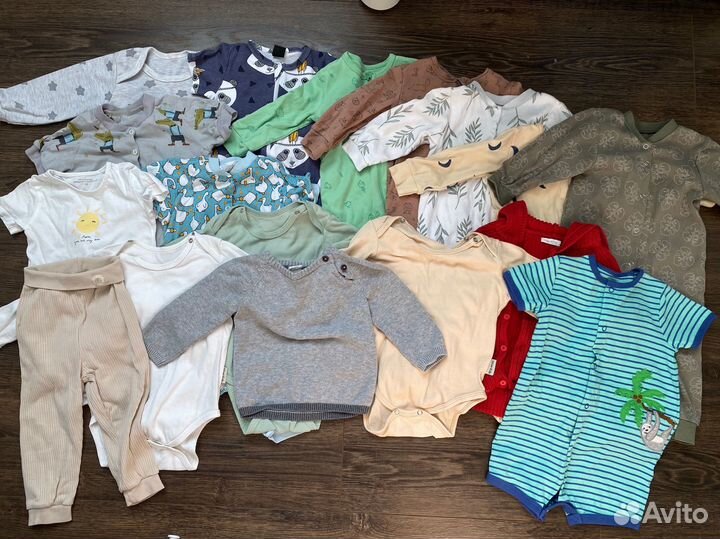 Одежда для малыша 68-74см 17 предметов