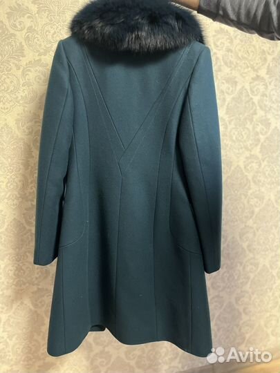 Пальто женское 42 44 зеленое