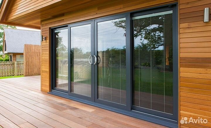 Алюминиевые портальные двери