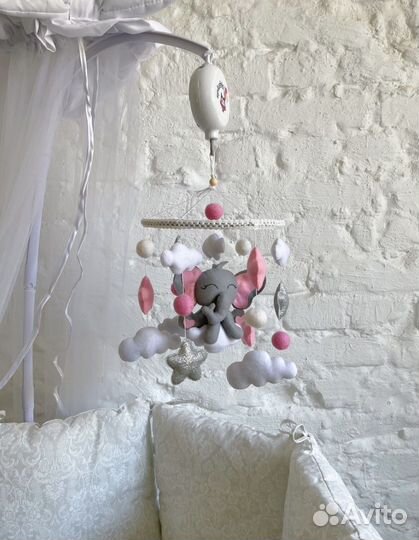 Модуль в кроватку из фетра