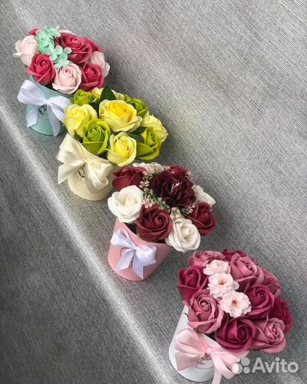 Букет из мыльных роз - подарок 8 марта 14 февраля