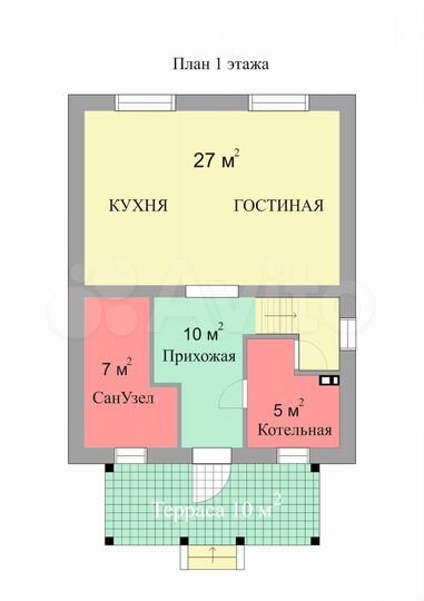 Дом 107 м² на участке 5,3 сот.