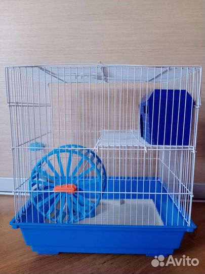 Клетка для хомяков 2-х этажная 35х28х38 см