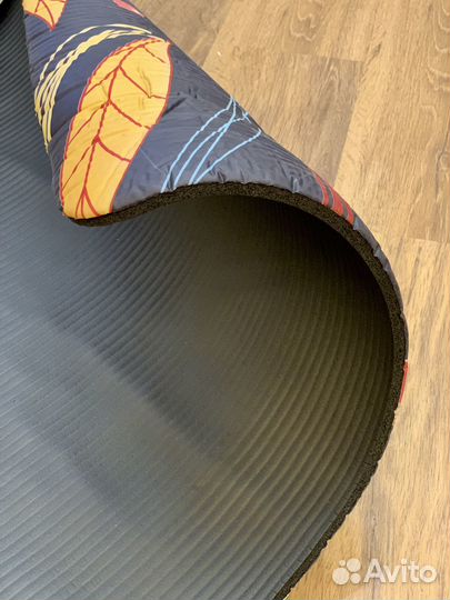 Коврик для йоги и фитнеса каучук