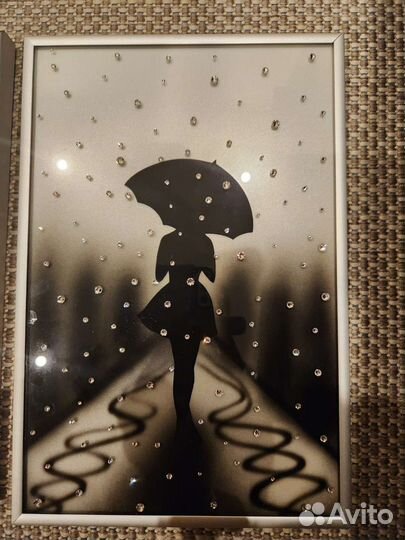 Рамки для фото, А4, декор стразы Swarovski