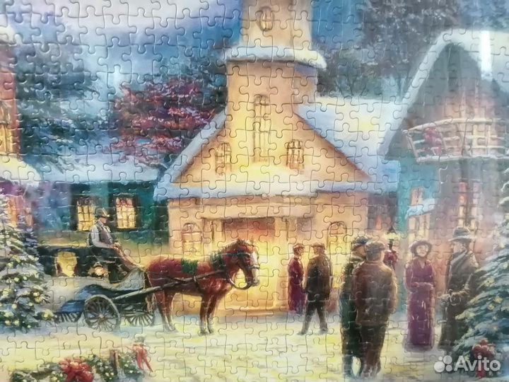 Картина из пазл, в рамке, стекло пэт, новая