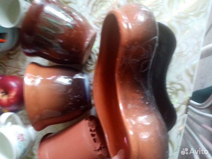 Керамические горшки для цветов. Цена за все