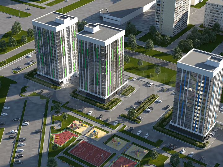 3-к. квартира, 78,8 м², 9/16 эт.