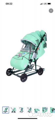 Коляска-санки зимние