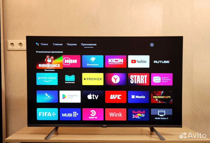 Безрамочный Android TV Wi-Fi голос 2023