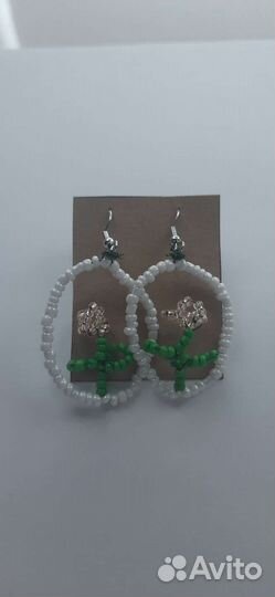 Серьги из бисера