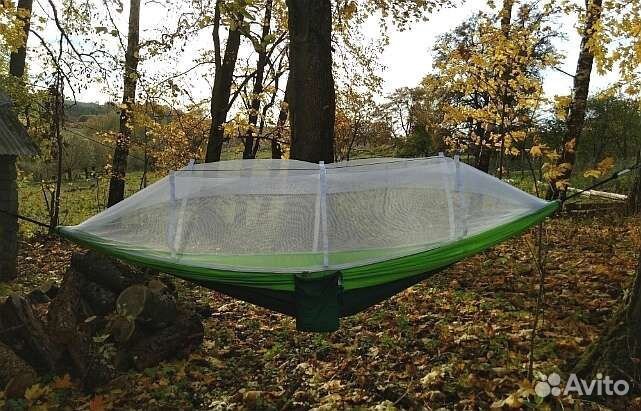 Гамак с москитной сеткой. Полог