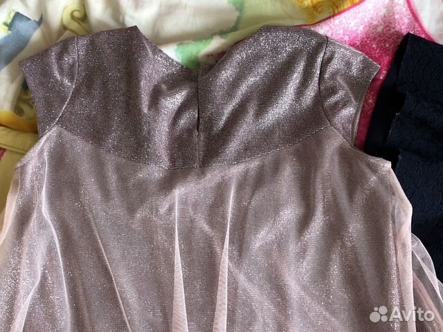 Платье для девочки фиолетовое с блестками