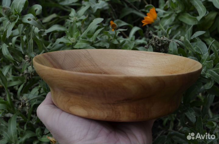 Тарелка деревянная