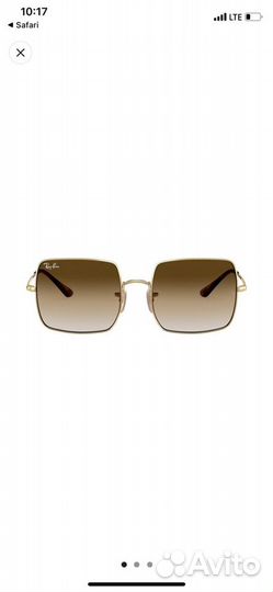 Солнцезащитнве очки ray ban (в квадратной оправе)