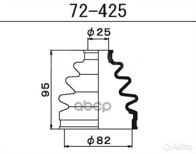 72-425 пыльник привода Maruichi Ipsum SXM15
