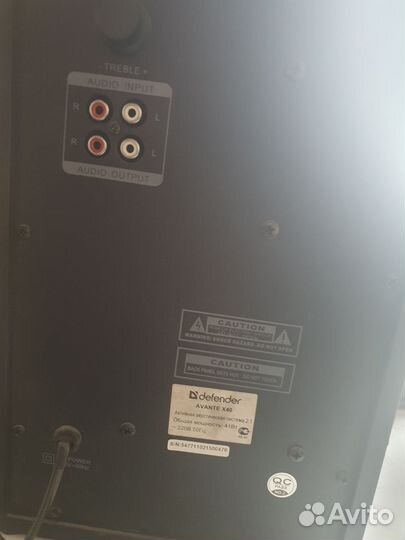 Колонки 2.1 Defender Avante X40 (общая мощь 41Вт)