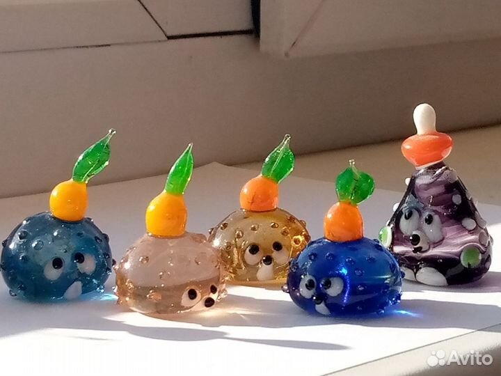Ёжики стеклянные