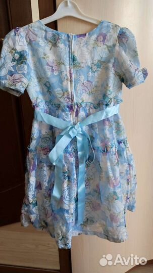 Летнее платье для девочки рост 104,110,116, 122см