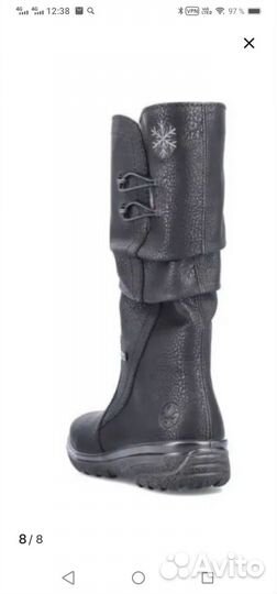 Сапоги женские зимние Rieker 38 размер