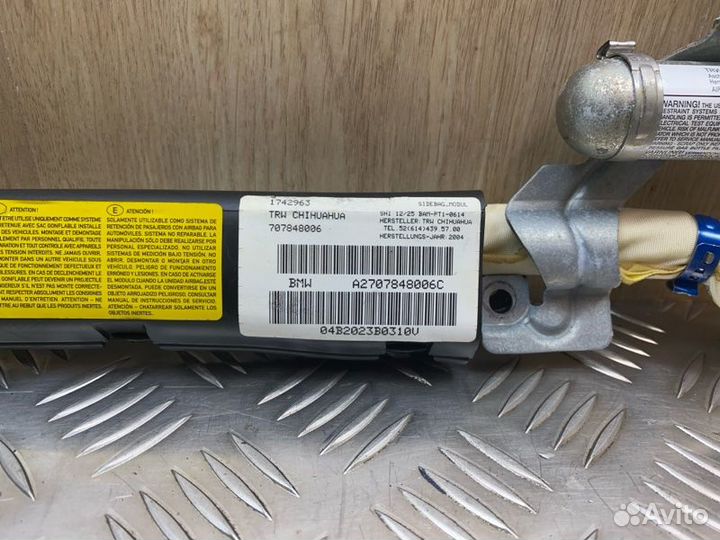 Подушка безопасности боковая задняя правая Bmw X5