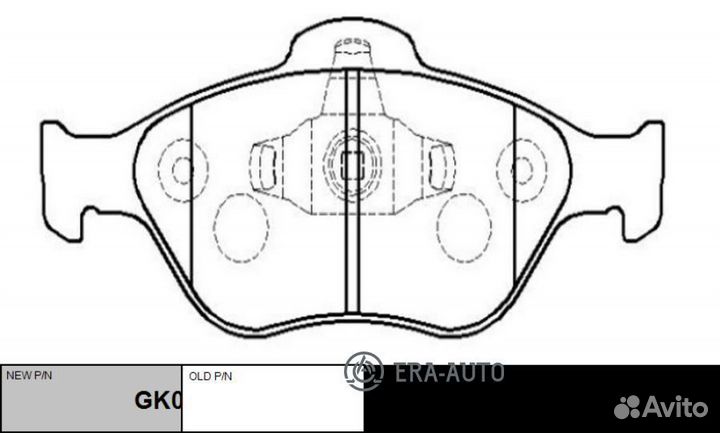 CTR CKF-15 Колодки торм. пер. (новый арт. GK0160)