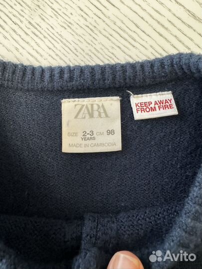 Кардиган zara для девочки 98