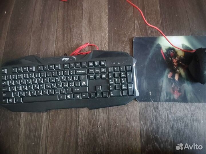 Мембранная клавиатура и мышка