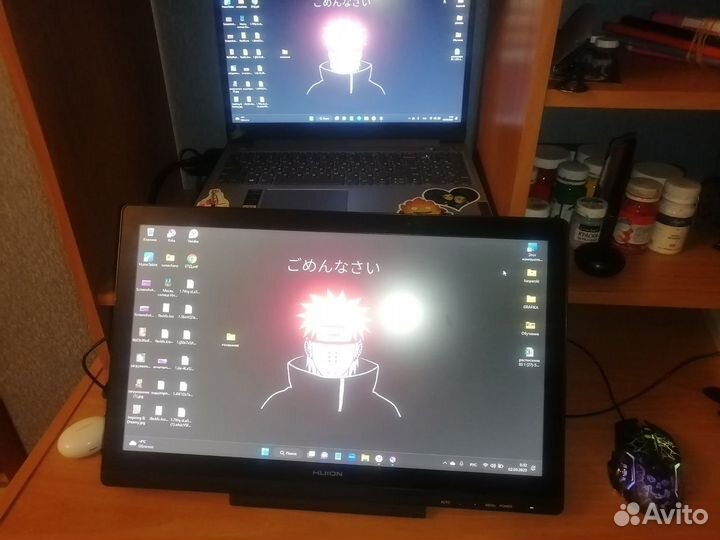 Графический планшет экранник экран huion kamvas 20