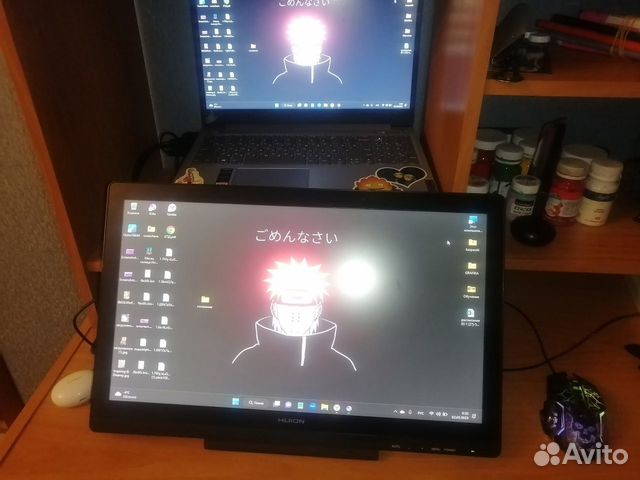 Графический планшет экранник экран huion kamvas 20