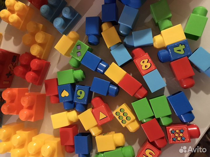 Каталка + конструктор Mega bloks