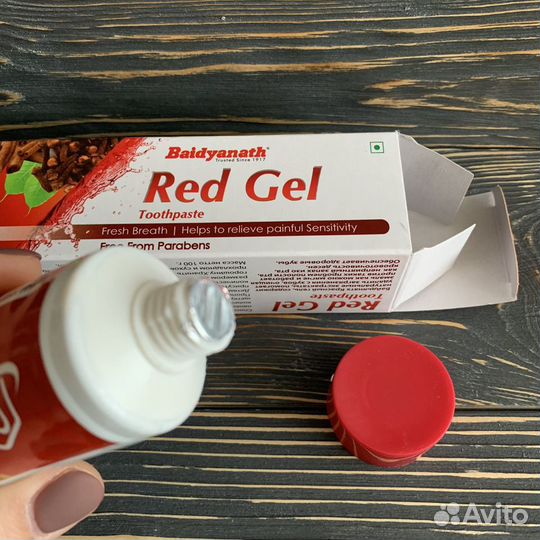 Зубная паста Красный Гель Baidyanath, 100 гр