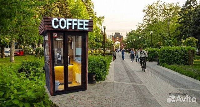 Уличная кофейня самообслуживания