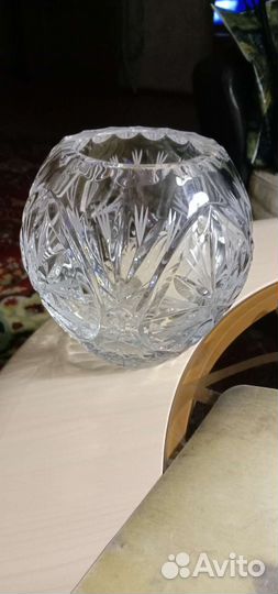 Ваза хрустальная 