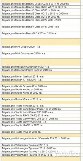 Электропривод крышки багажника