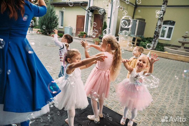 Аниматор. Шоу мыльных пузырей