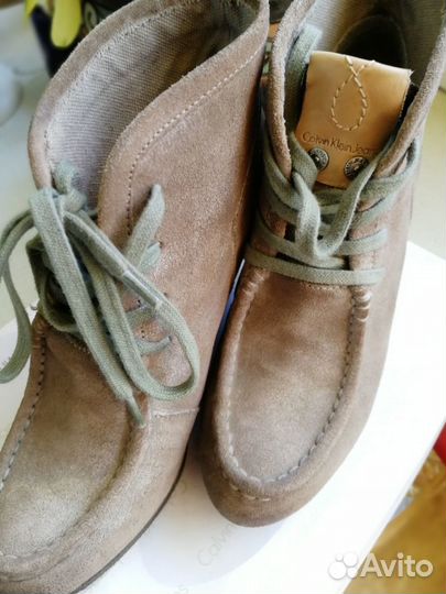 Calvin Klein 37 оригинал ботинки ботильоны натурал