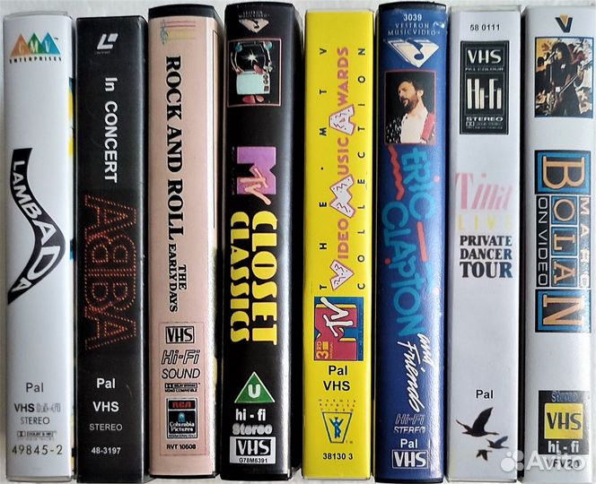 Видеокассеты VHS музыка hi fi