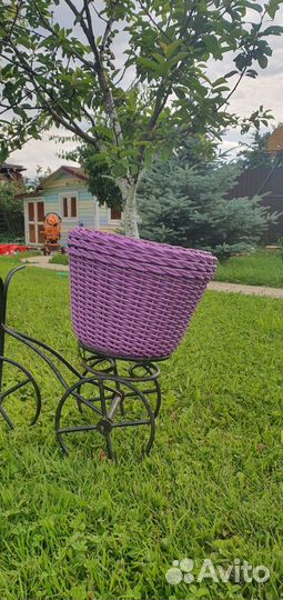 Кашпо из ротанга