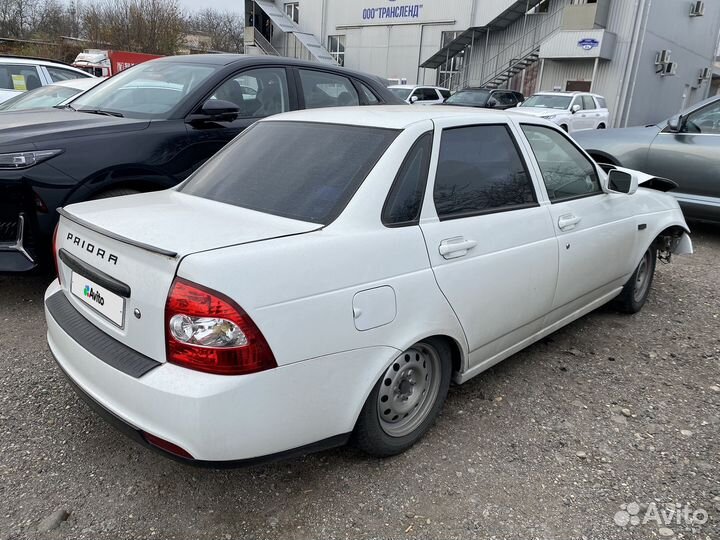 LADA Priora 1.6 МТ, 2008, битый, 231 152 км