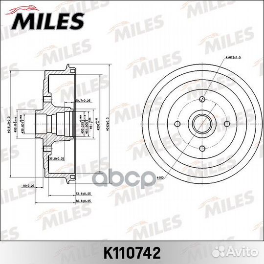 Барабан тормозной со ступицей daewoo lanos 05