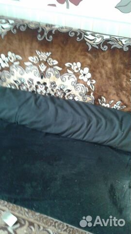 Отрез черного бархата в рулоне