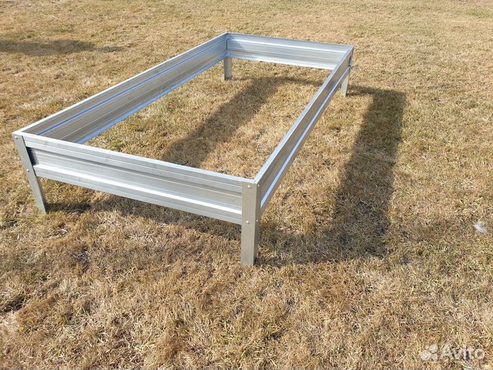 Грядка металлическая 1*6 м оцинкованная
