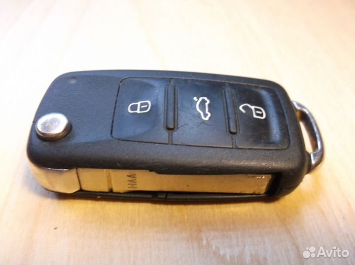 5K0 837 202 выкидной ключ VW 3 кнопки hella 434MHz