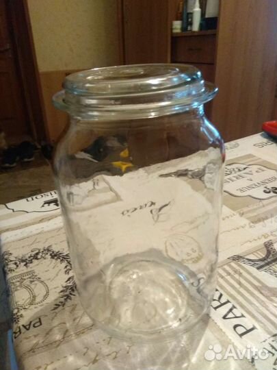 Банка времен СССР для сыпучих веществ