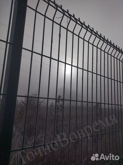 Забор 3D сетка, 3д панель, столбы