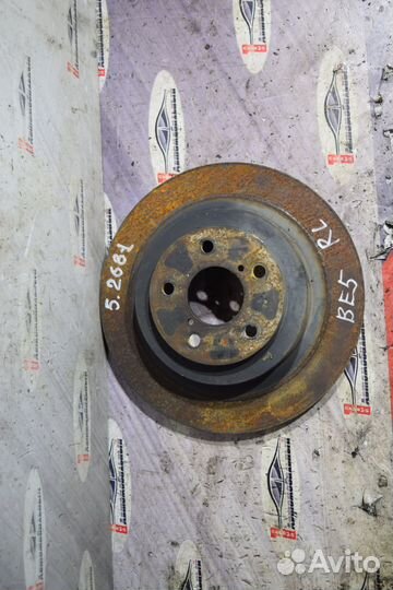 Тормозной диск зад c Subaru Exiga YA4 EJ204