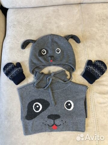 Комлект шапка и манишка Crockid