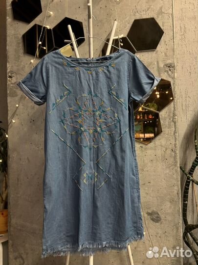 Платье джинсовое