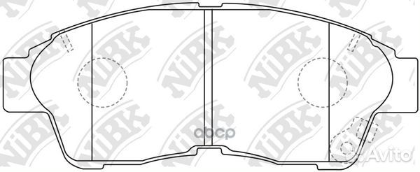 Колодки тормозные дисковые PN1322 NiBK